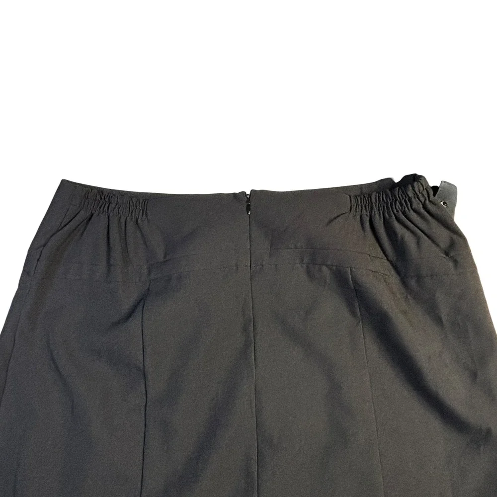 Womens Black Elastic Waist Pencil Skirt Plus Size 16W Business Workwear